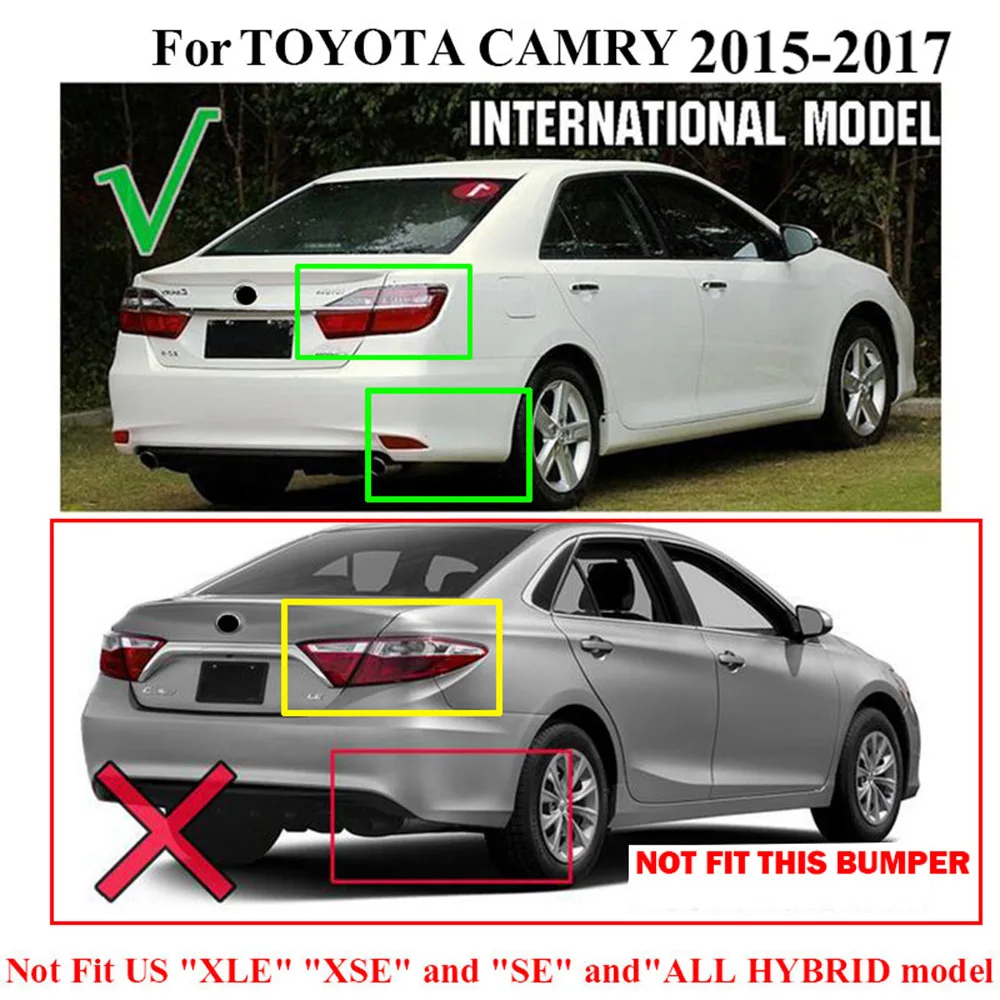 Set Molded Car Mud Flaps For Toyota Camry 2015 2016 2017 Mudflaps Splash Guards Mud Flap Front Rear Mudguards Fender Accessories
