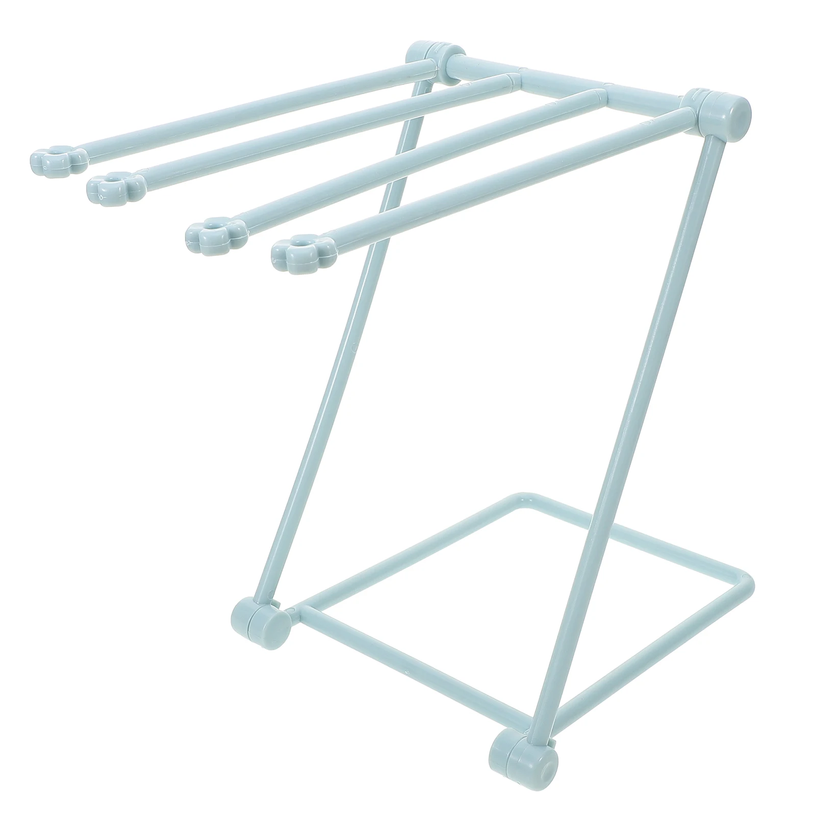 

Foldable Towel Rack Plastic Vertical Design Kitchen Bath Cloth Holder Storage Solution Dry Quickly Save Space