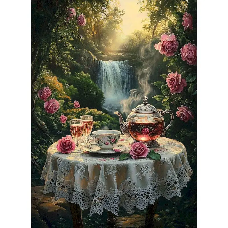 

GATYZTORY Painting By Number Picnic Landscape Drawing On Canvas HandPainted Art Gift DIY Pictures By Number Kits Home Decor