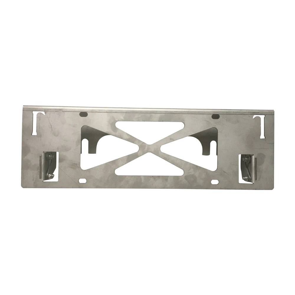 Front License Bar Up Moving Bracket Bumper License Plate Mount Silver Stainless Steel For Jeep For Wrangler JL18+ SXMA JL1184-2