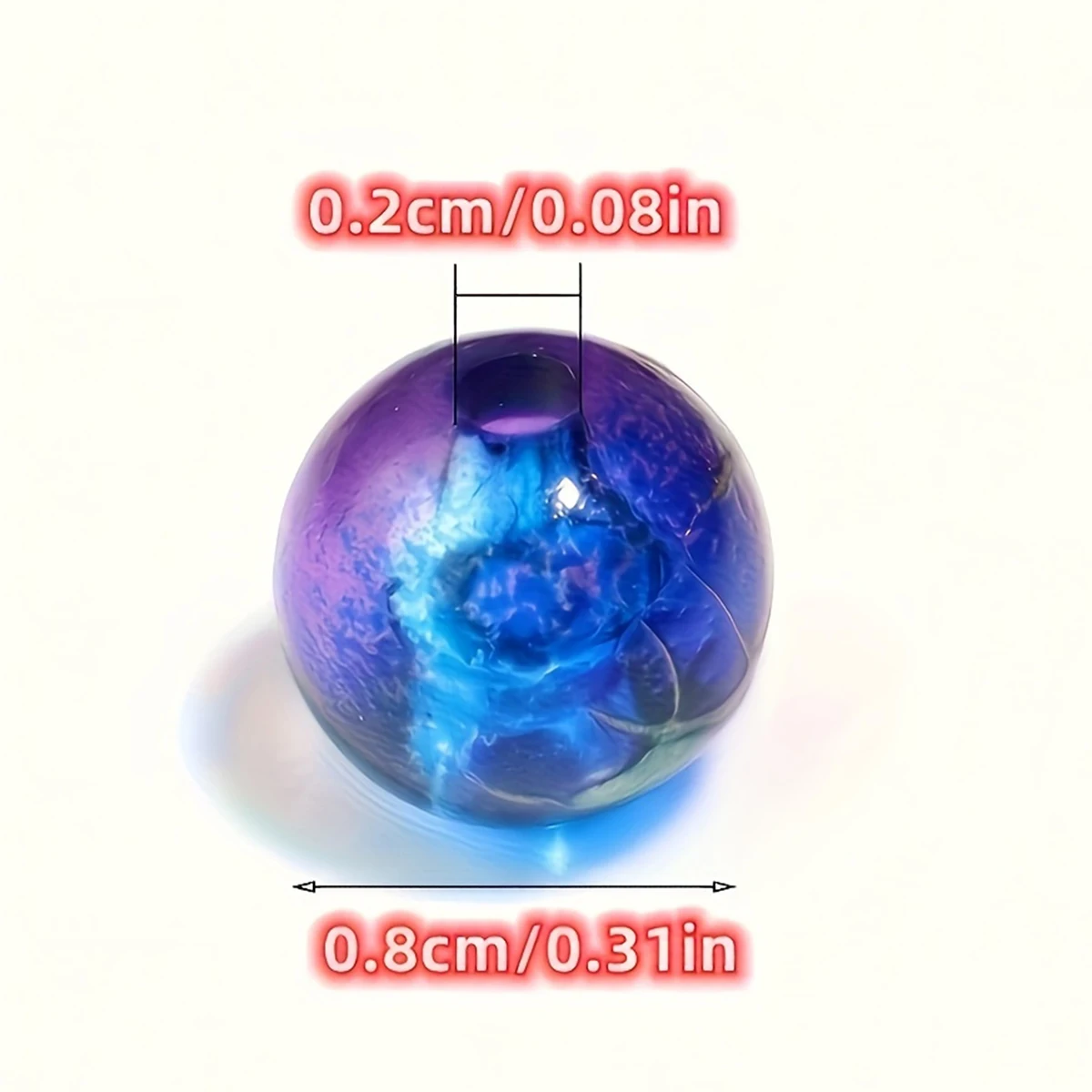300/150 Stück 8 mm zweifarbige Streifen runde bunte Acrylperlen für Schmuckherstellung DIY Paar Armbänder Halskette Einzigartige Handykette – Detail 2