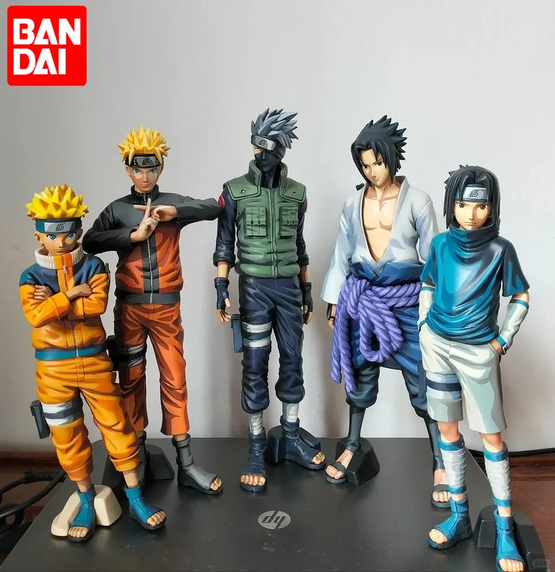 

Bandai Naruto Mobile GROS Manga Color Naruto Uzumaki Naruto&Uchiha Sasuke&Hatake Kakashi Model Doll Ornament Collection gifts