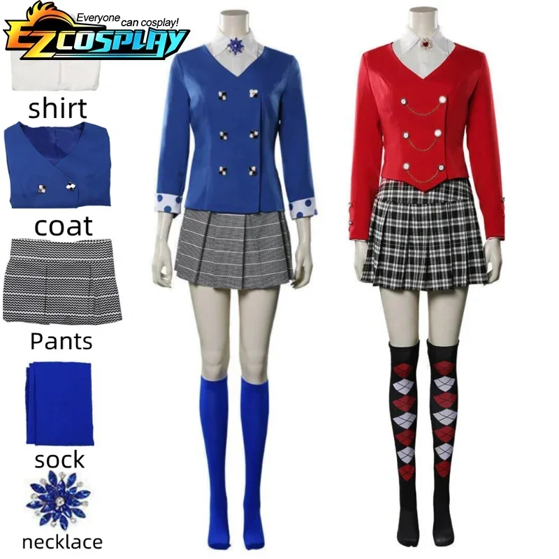 Veronica Musical Cosplay Costume pour femme, Tenues d'Halloween, Heathers, Jupe trempée