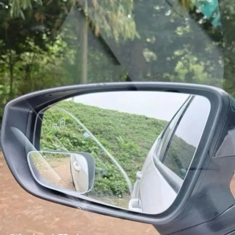 2Pcs 360 Degree Adjustable Blind Spot Mirror Car Auxiliary Rearview Convex Mirror Round Frame Wide Angle Mirrors For Car Reverse