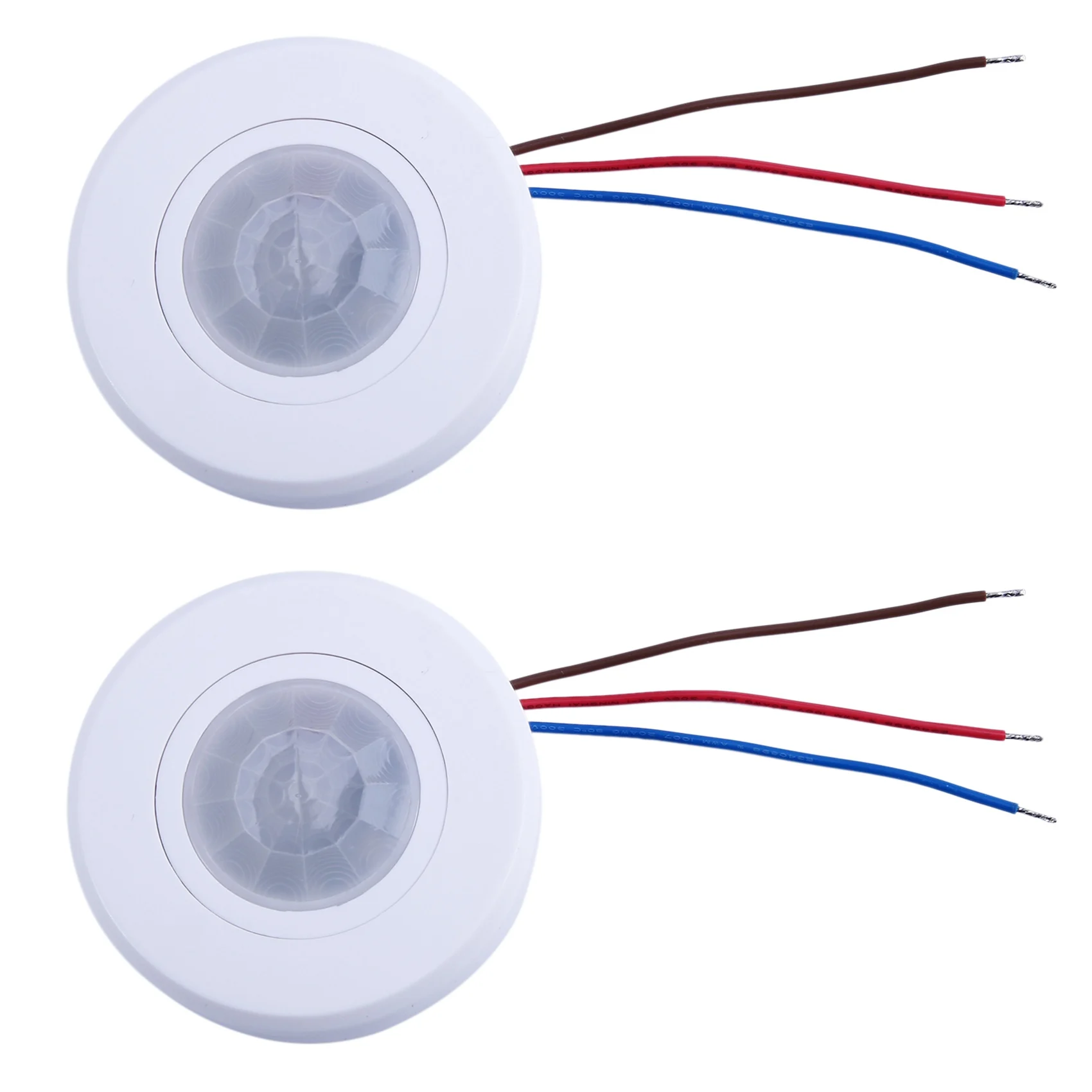 2X 110-220V Ceiling PIR Motion Sensor Light Switch 200W Ultra Slim Infrared Induction Adjust Time Delay Light Switch