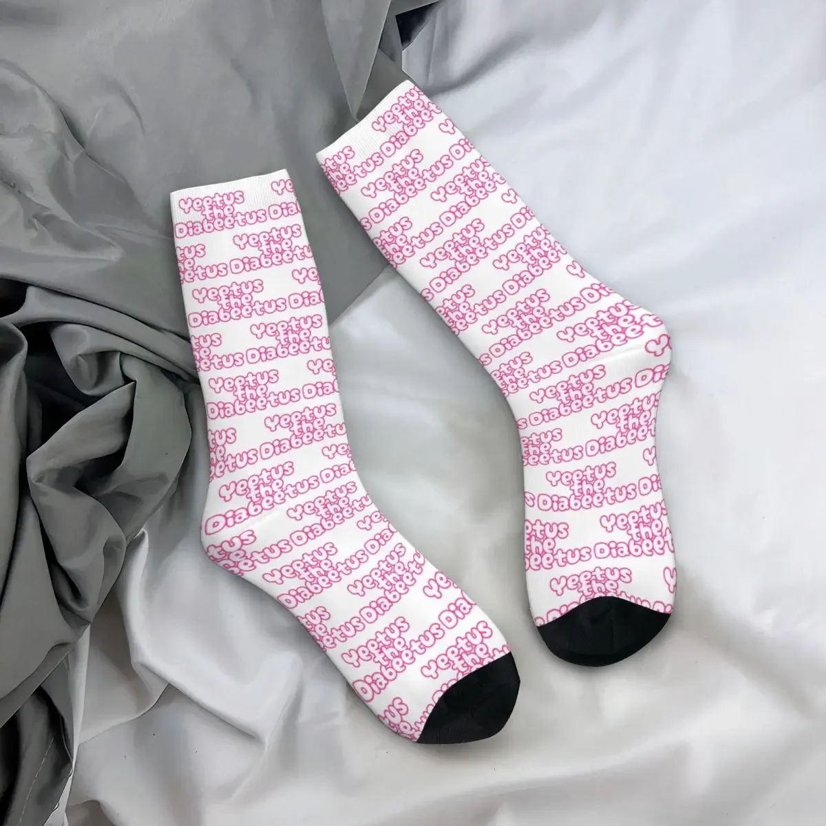 Yeetus The Diabeetus - Pink Socks Harajuku Super Soft Stockings All Season Long Socks Accessories for Unisex Birthday Present