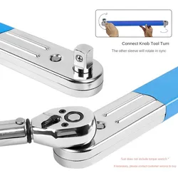 Multi functional extension wrench, ratchet linkage, quick right angle wrench, extension rod, repair tool socket, extension rod