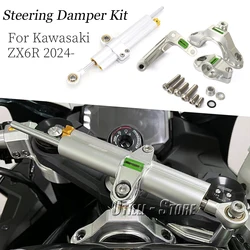 Motorcycle Accessories Steering Damper Kit For Kawasaki Ninja ZX6R zx6 r ZX-6R 2024-2025 Stabilizer Damper Bracket