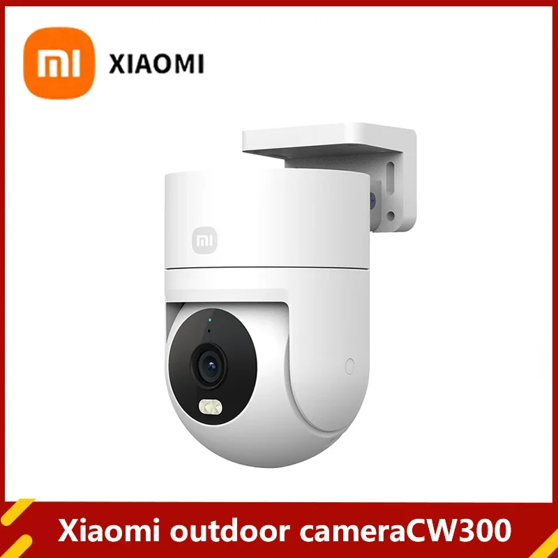 Уличная камера XIAOMI CW300 2,5K, полноцветная камера ночного видения, 4 миллиона пикселей, IP66, отслеживание человека, звуковое и световое предупреждение, голосовой вызов