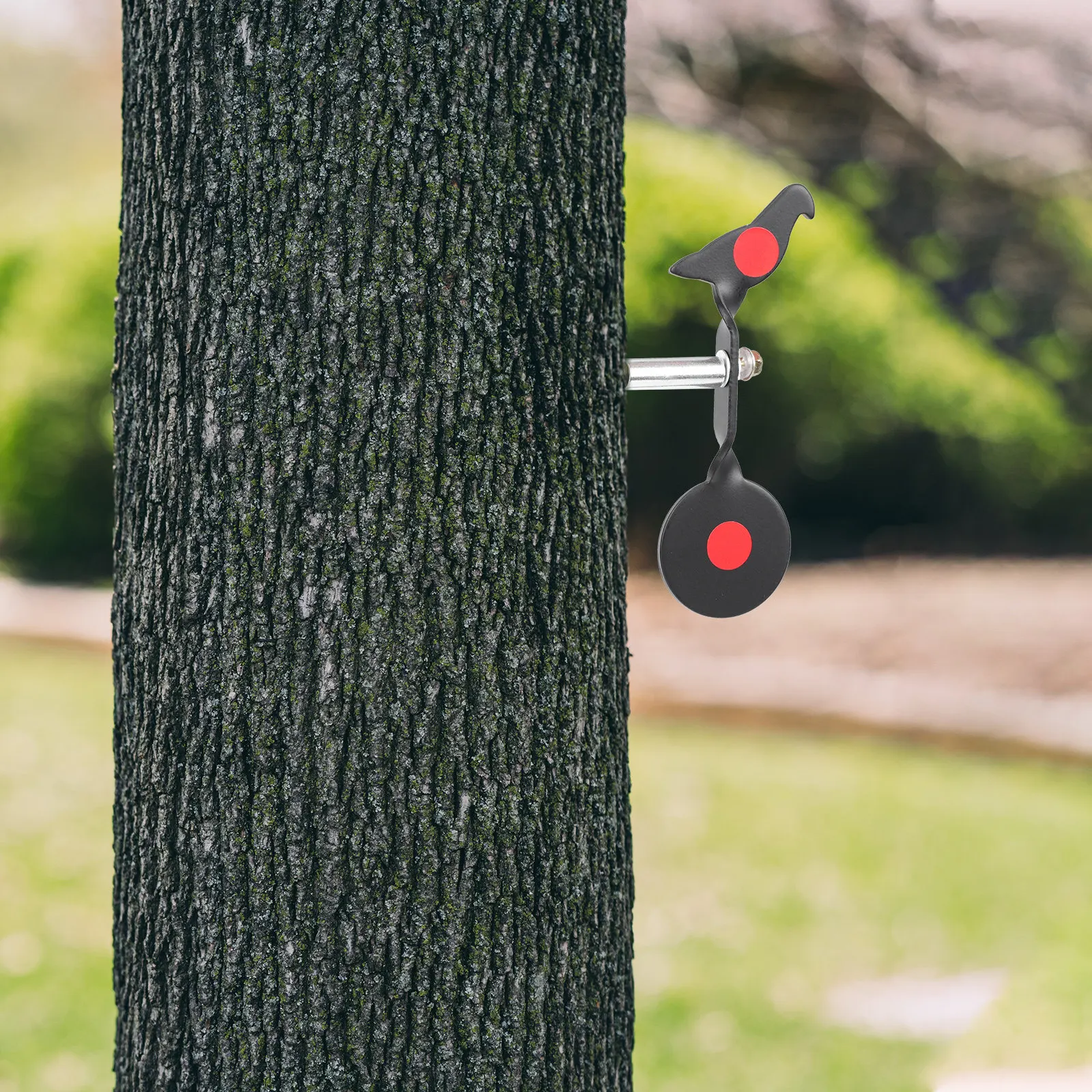 Tree Mounted Shooting Training Target Outdoor Alloy Hanging Rotatory Sturdy Metal Game Target for Skill Practice