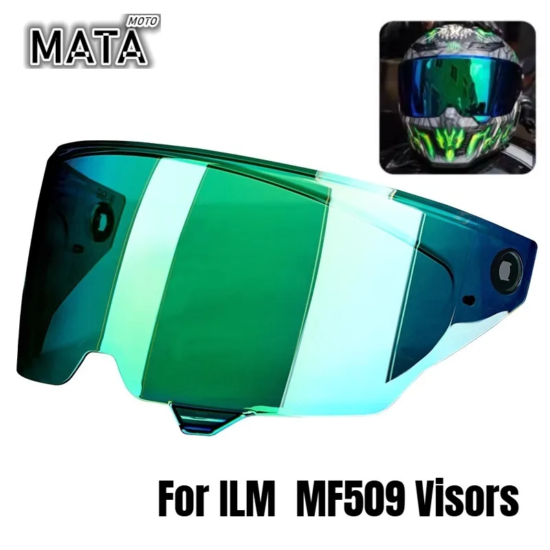 

For ILM Motorcycle Helmet Lens MF509 Phantom Lens HD Anti-fog Day and Night Universal Electroplating Lens