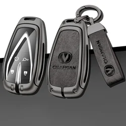 Zinc Alloy Car Key Case Cover for Changan Eado Unit CS35plus CS55plus CS75plus Smart Protected Keychains Interior Accessories