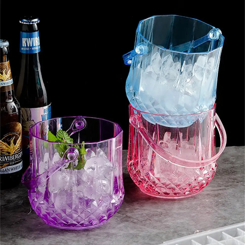 Transparent Ice Bucket Convenient Storage And Cleaning High-quality Drinking Utensils An Ice Bucket Plastic Ice Clip