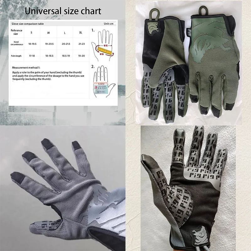 

Уличные тактические перчатки дышащие и с сенсорным экраном для кемпинга и верховой езды с принтом ладони, эластичные размеры S/M/L/XL.