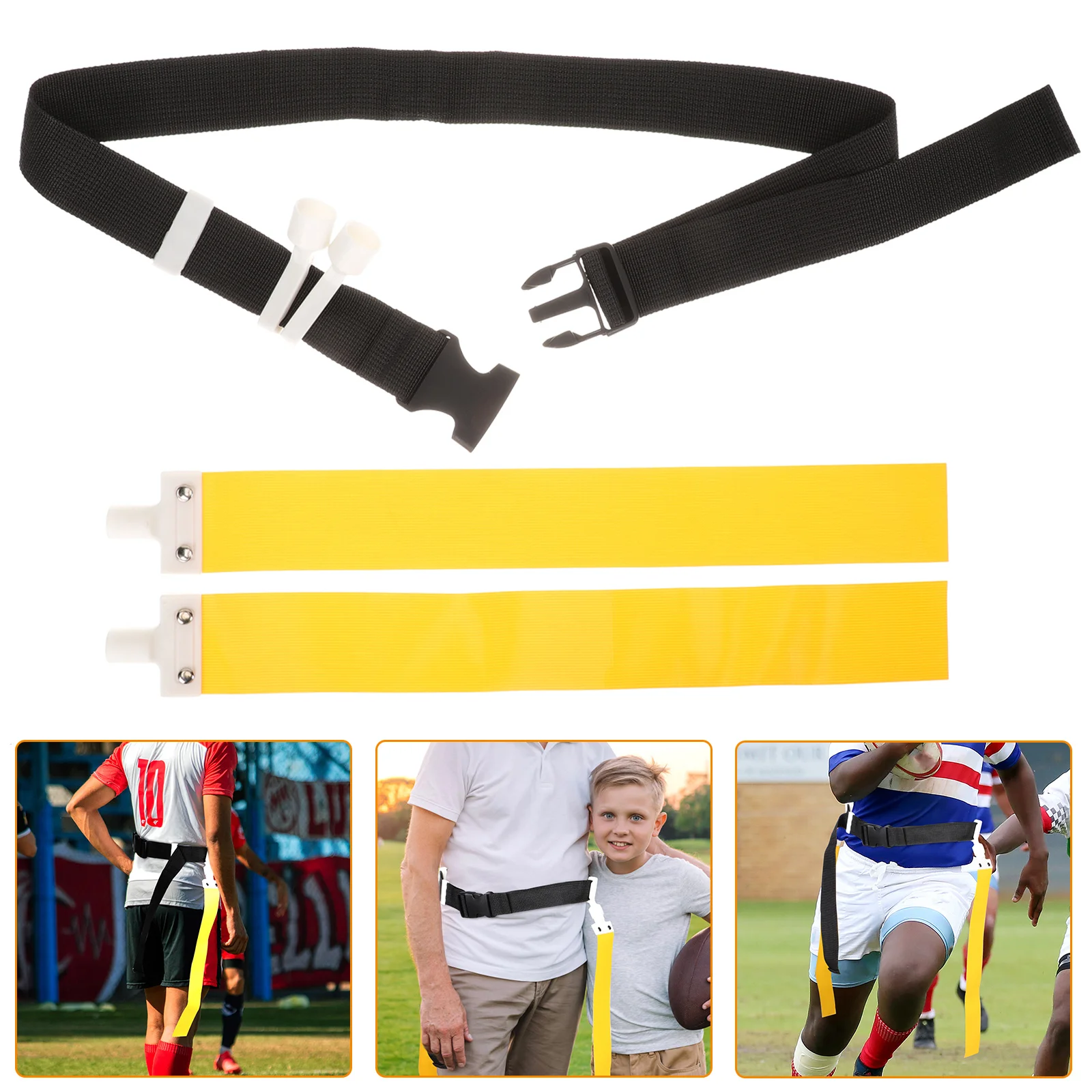 العلم حزام كرة القدم الخصر الرجبي لوازم قابل للتعديل البوليستر اللياقة البدنية لعبة الملحقات