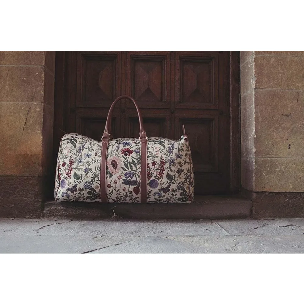 حقيبة نسائية كبيرة من القماش الخشن لعطلة نهاية الأسبوع للسفر وصالة الألعاب الرياضية وطوال الليل بنمط نسيج مع نمط رياضي