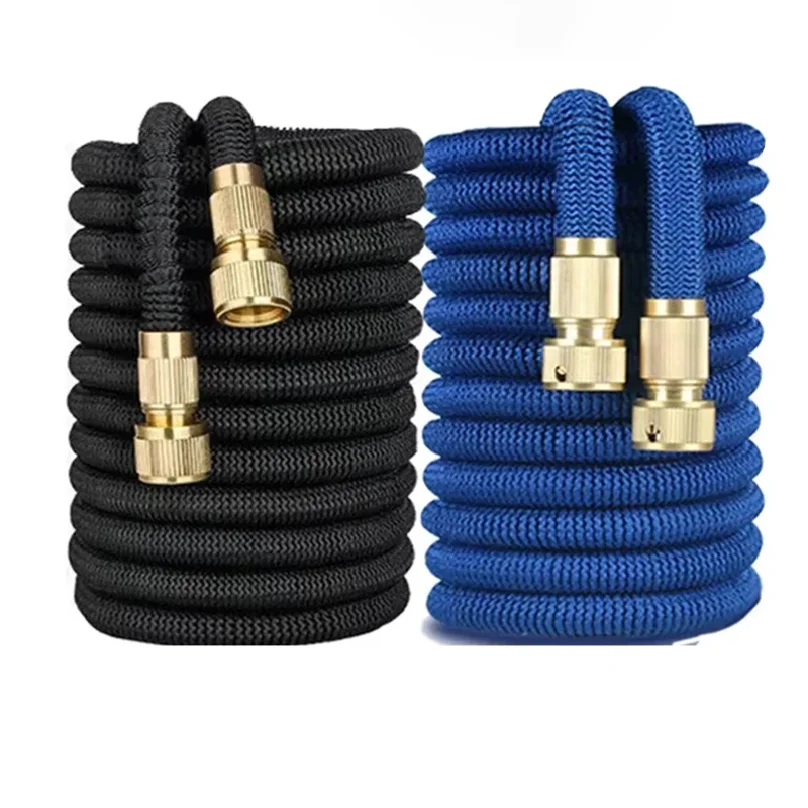 3X Telescopic TPE Water Hose Copper Plated Garden Hose for Car Wash Magic Telescopic Flexible Pipe Home Outdoor Watering