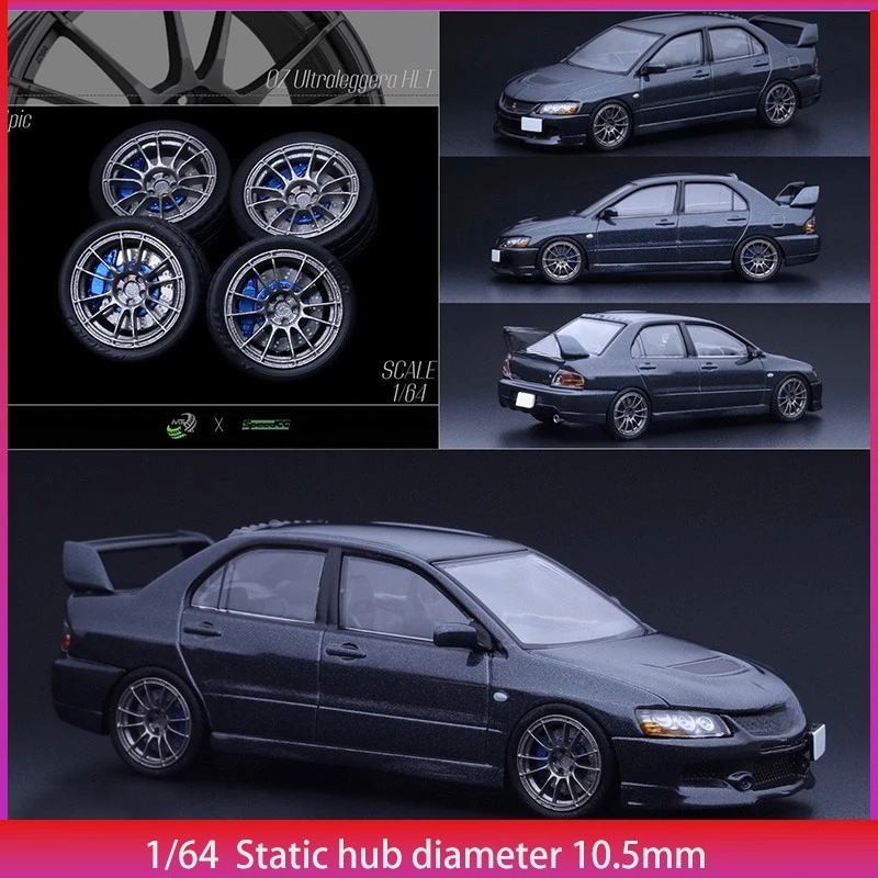 إطار مطاطي 1/64، عجلة راتينج، محور عجلة معدل، قطر 10.0 مم، مناسب لسيارة موديل ثابت 1:64