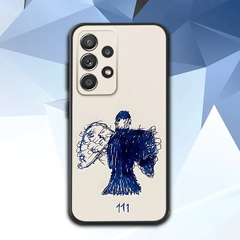 حافظة هاتف M-Milo J Singer BESAME لهاتف سامسونج S 25,24,23,22,30,21,10,9,Ultra,Plus,Lite,FE,4,5G حافظة سوداء ناعمة