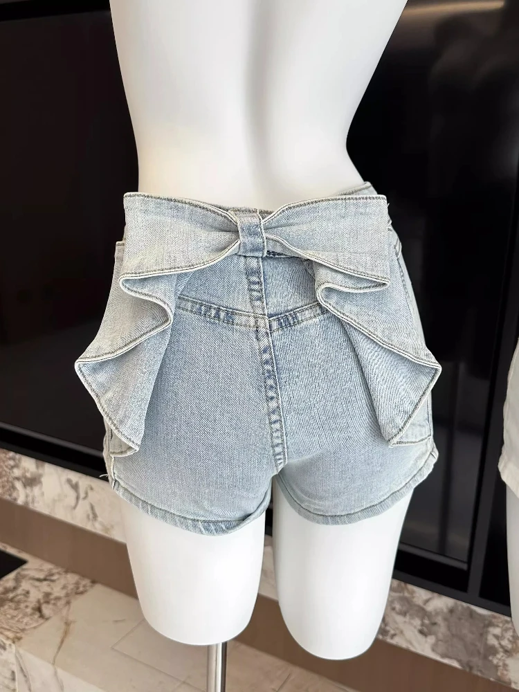 

2026 Y2K Hottie Sweet High Waisted Hip Lifting Shorts Women Sexy Slim Summer Denim Shorts Harajuku Fashion Retro Elegant Pants