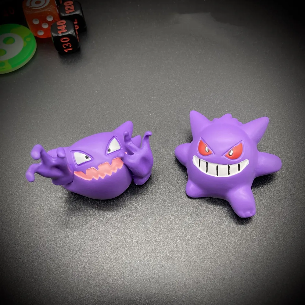 Pokémon Anime Action Figure Gengar Gastly Misdreavus Haunter Duskull Ghost Car Interior Air Outlet Decoration Kawai Car Ornament view 3