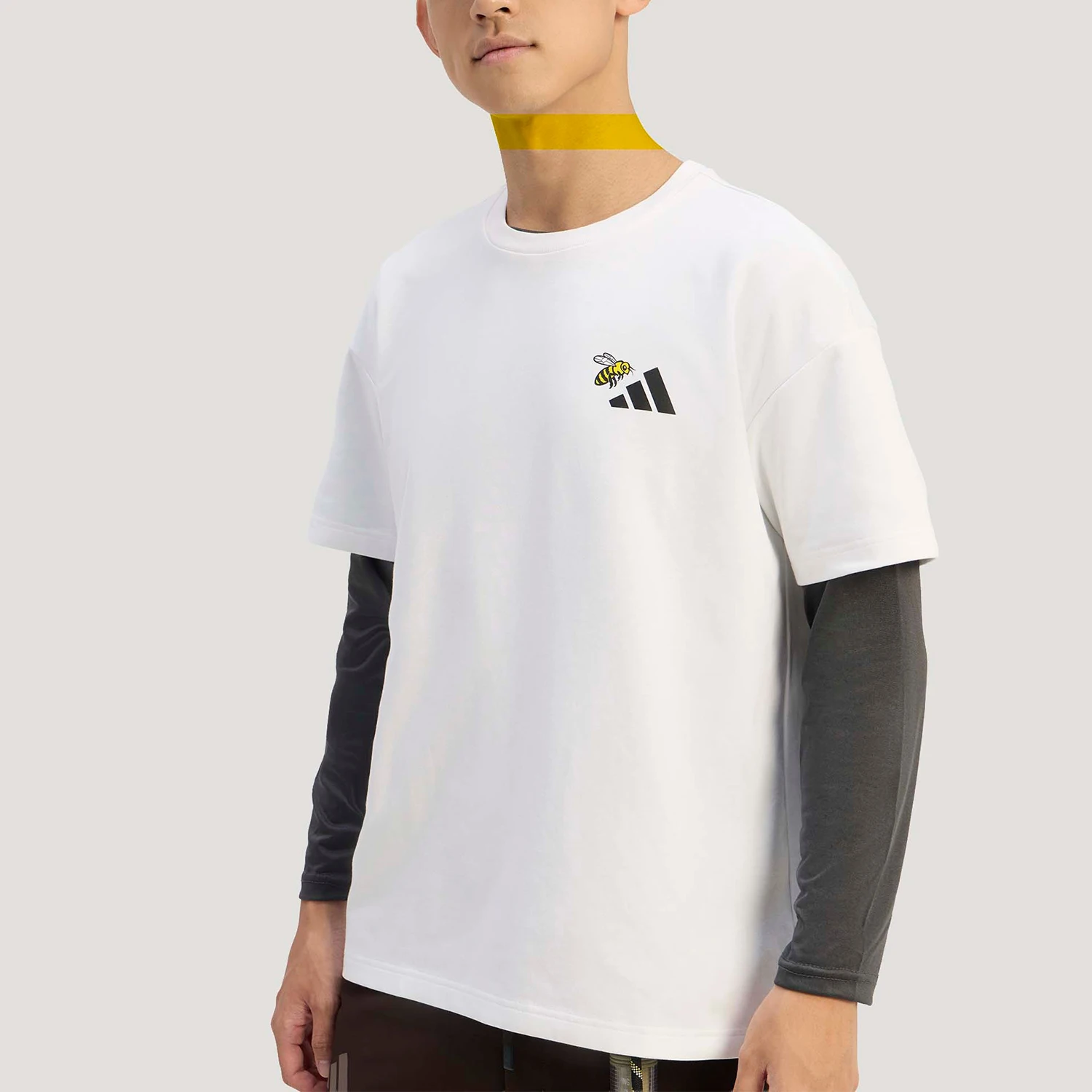 adidas-genuine-men's-and-women's-round-neck-sports-loose-short-sleeved-shirt-kg3846