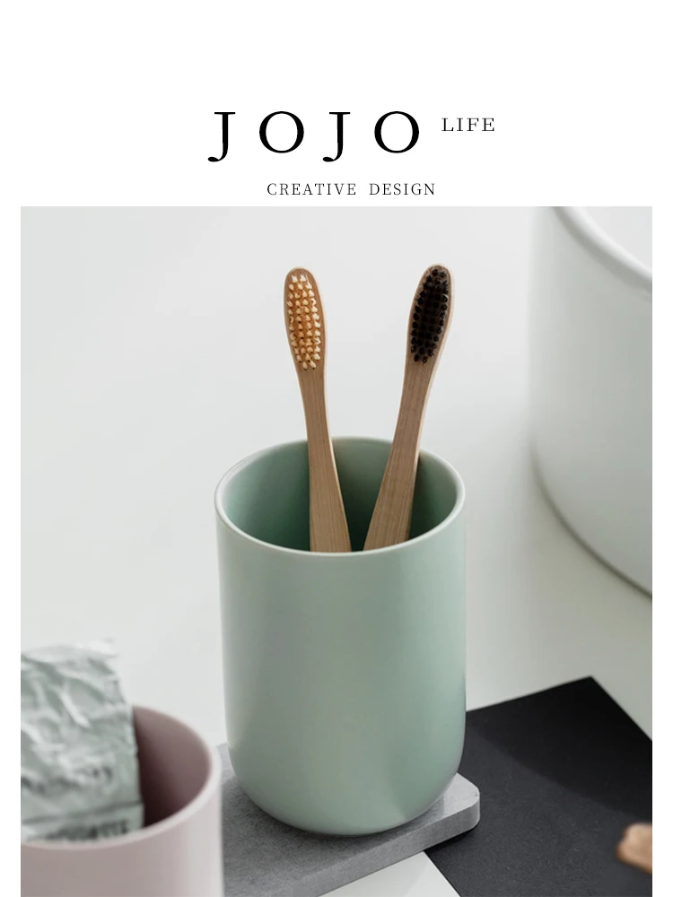 

Простая элегантная керамическая чашка для умывания, для домашнего использования, для ухода за полостью рта, для воды, JOJOS L PDMeryl, в скандинавском стиле, универсальный креативный дизайн