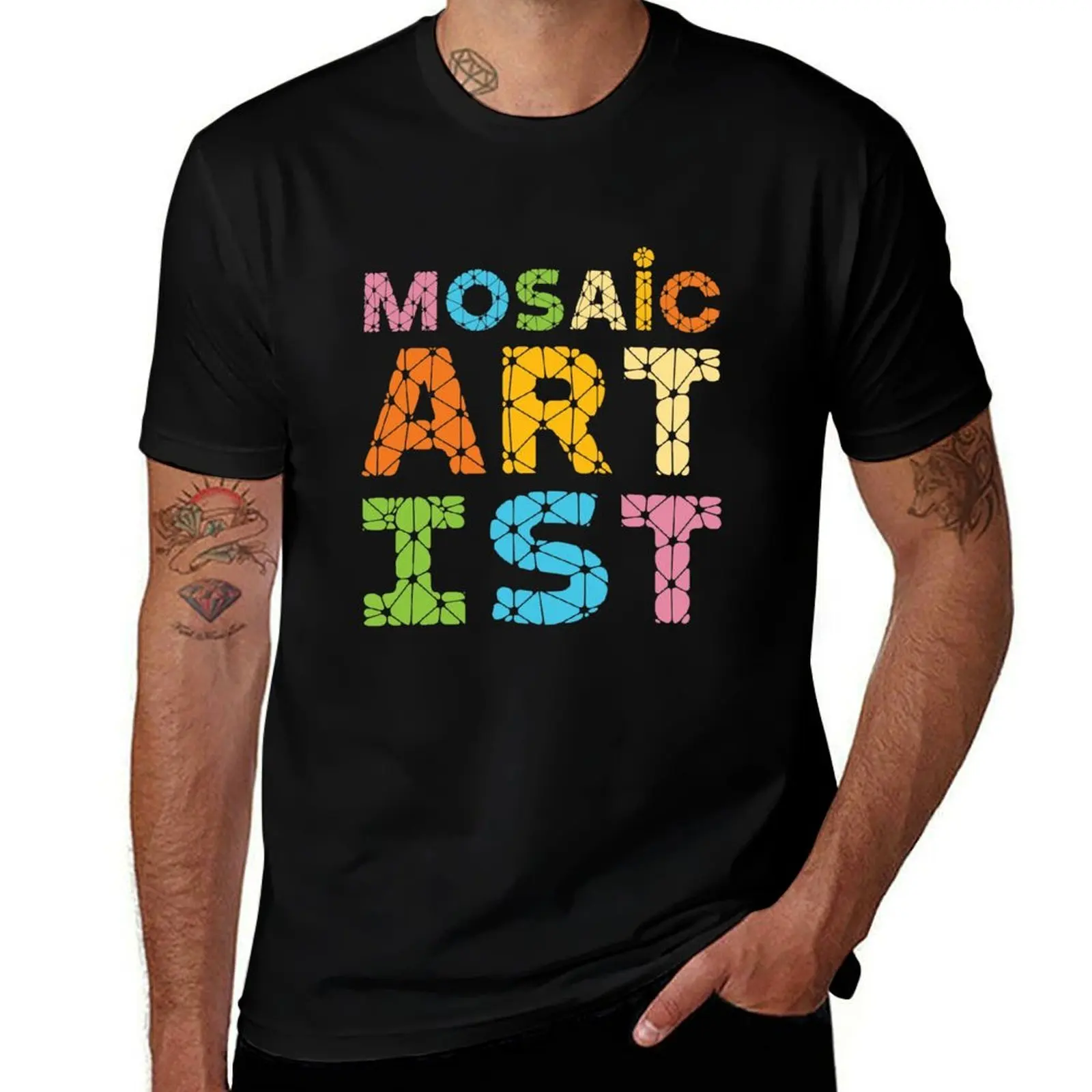 Mosaic Artist T-Shirt Casual Work Wear T-Shirt