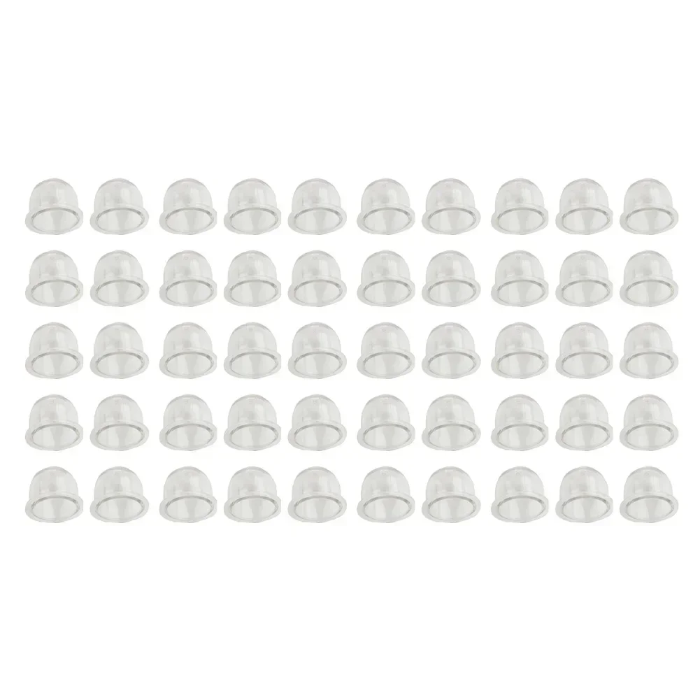 50pcs 19mm Fuel Pump Carburetor Primer Bulb For Chainsaws Blower Trimmer Brushcutter Transparent Primer Bulbs Garden Tool Parts