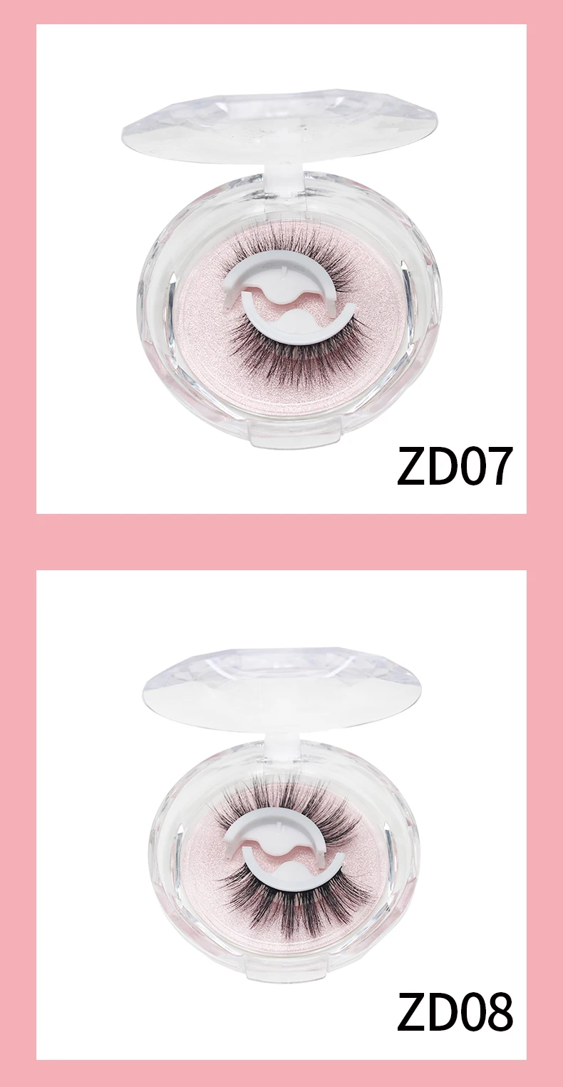 DINGSEN Koreanische Selbstklebende Wimpern Natürliche Wiederverwendbare Wimpern Manga-Wimpern Make-up-Produkte Ohne Klebstoff Wimpern – Detail 13
