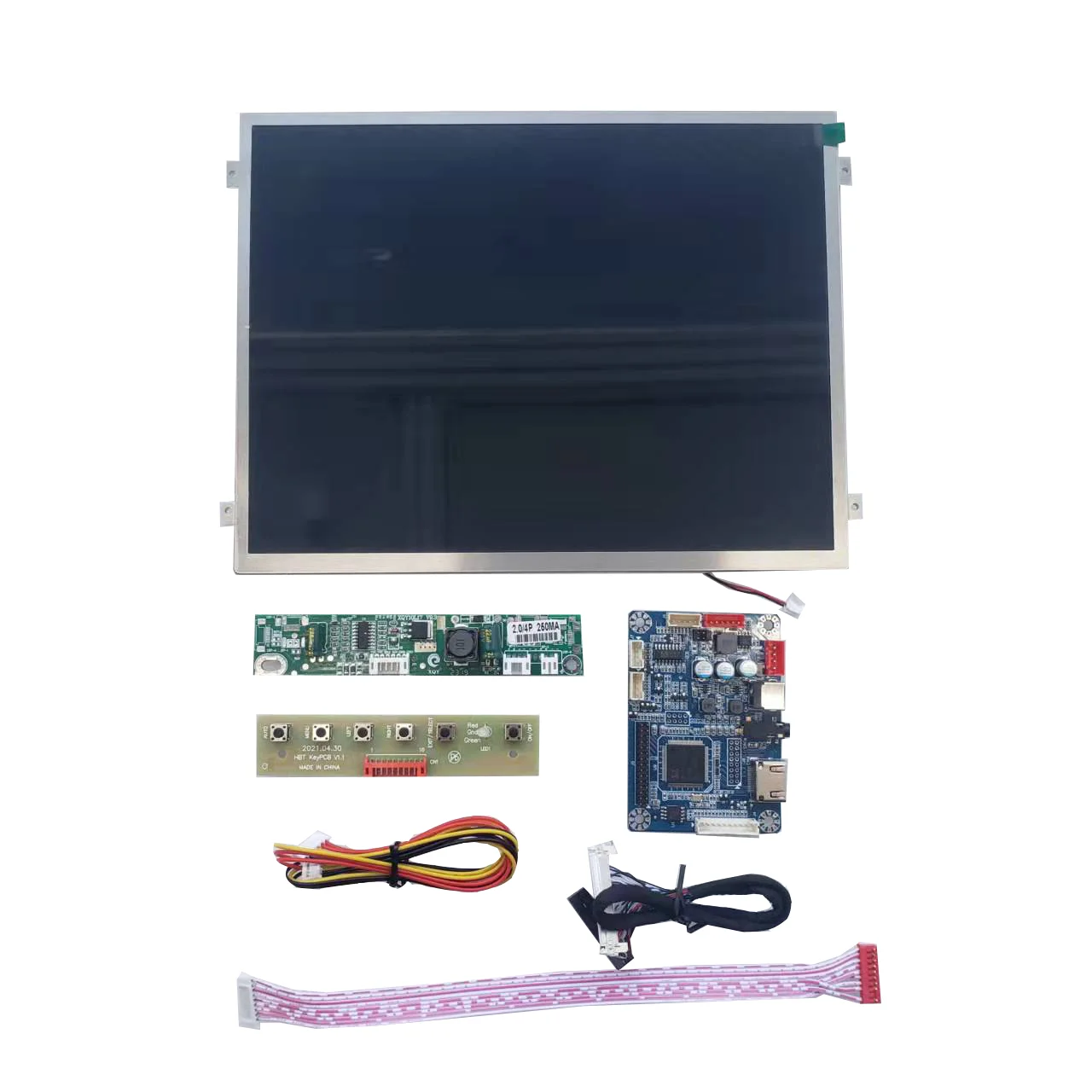 CS10436DA-10 CAISON 10.4 inch 1000nits resolution 1024x768 lcd screen with rtd2513A controller board input LVDS speaker output