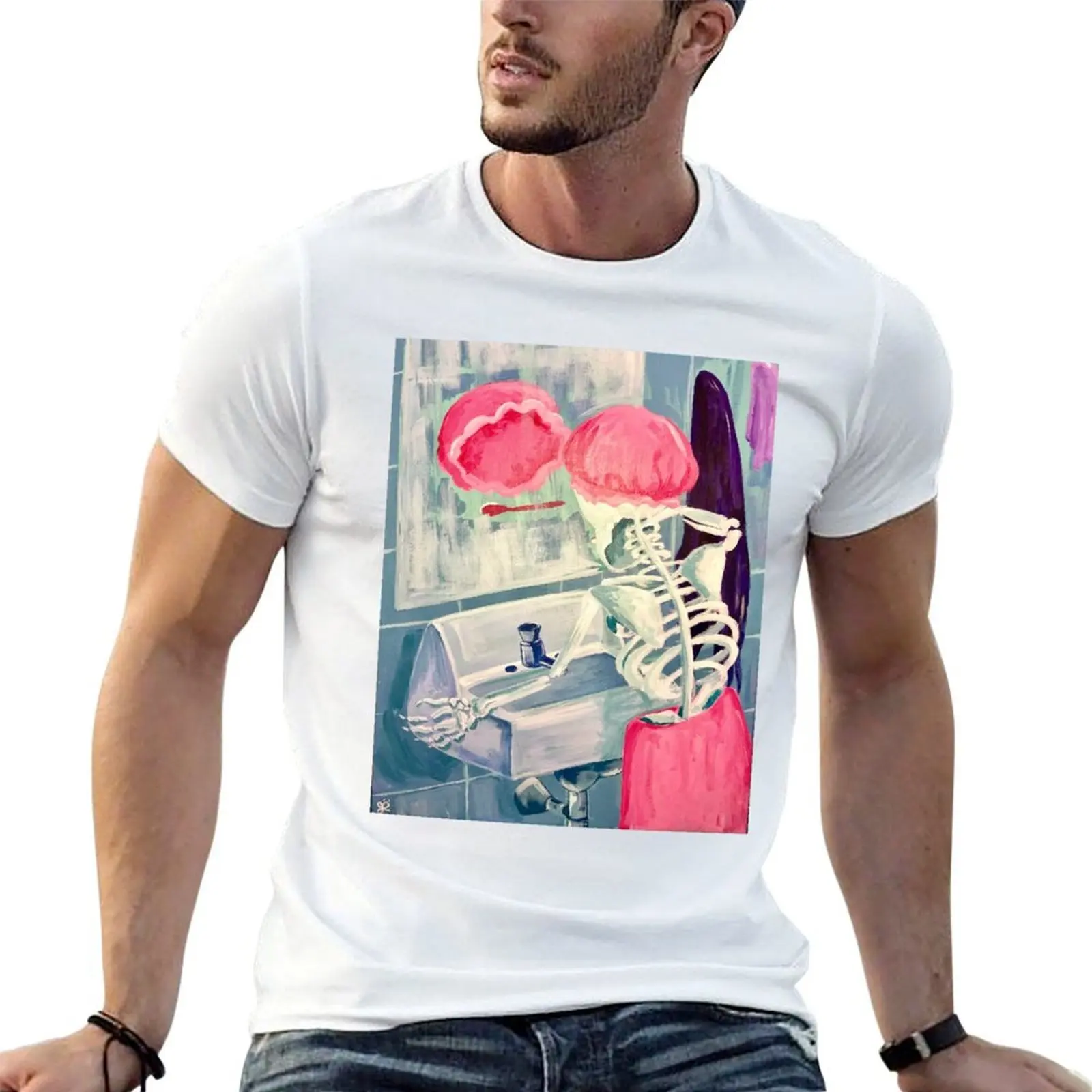 

The Grim Reaper Gets Ready Too T-Shirt anime tshirt t shirts for man pack cotton T-Shirt