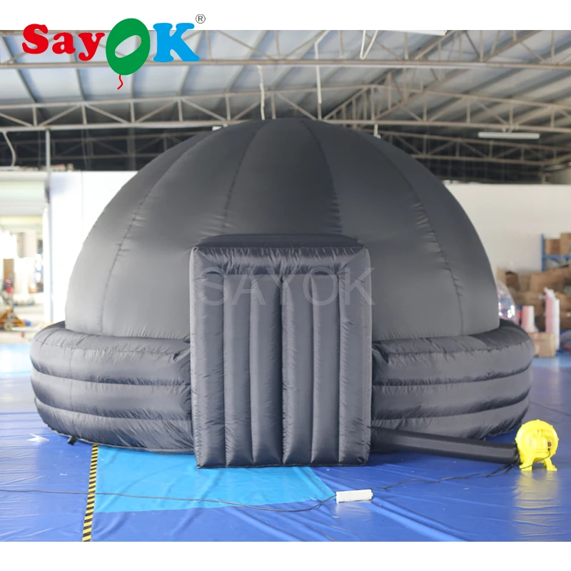 4m(13.12ft) Portable Inflatable Planetarium Projection Dome Tent for school teaching with Air Blower and PVC Floor Mat