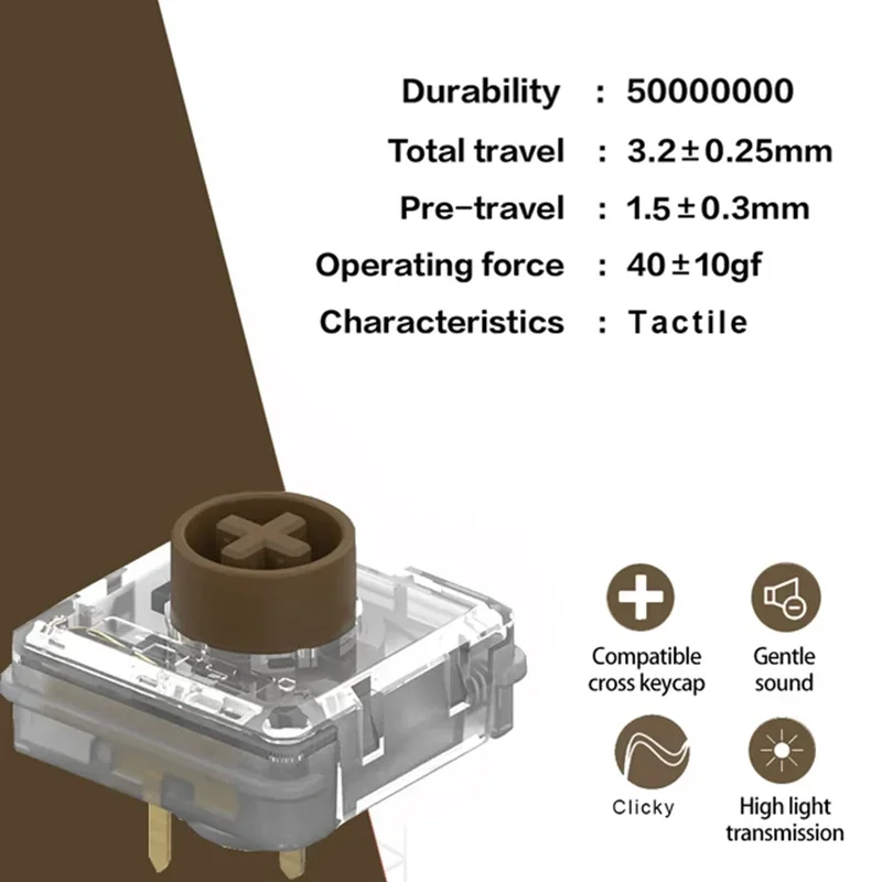 TTC KS32 Low Profile Switches for Mechanical Keyboard Click Linear Blue Red Brown Axis 45g 3 Pins Gaming PC IKBC S200