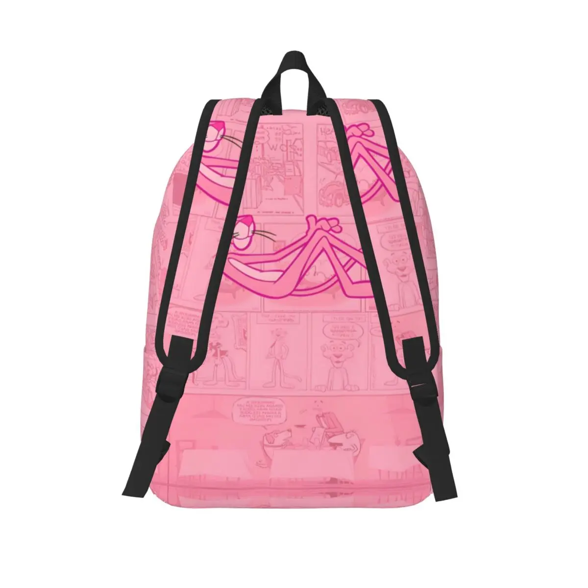 حقيبة ظهر كلاسيكية لطيفة على شكل رسوم كرتونية بينك بانثرز، حقيبة ظهر متينة للطلاب والمشي لمسافات طويلة والسفر للرجال والنساء، حقائب قماش للكمبيوتر المحمول