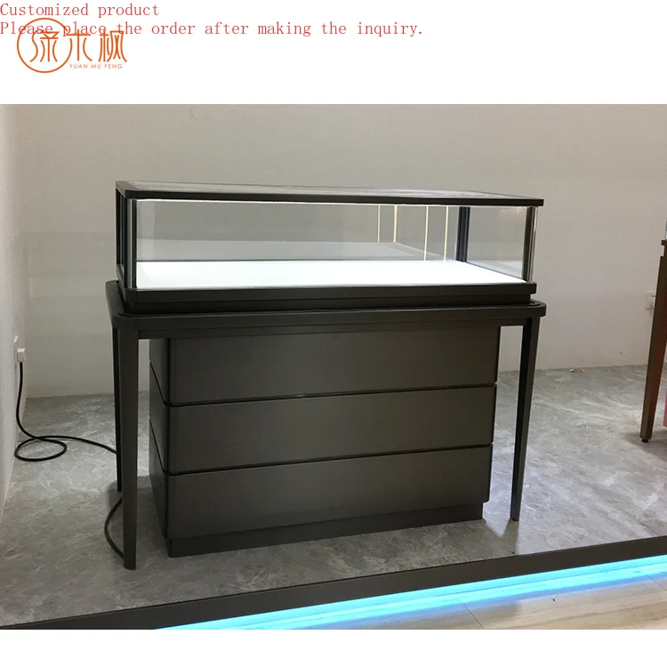 

Modern and Versatile Glass Jewelry Display Case Fashionable Simple Jewellery Counter Design Manufacturer