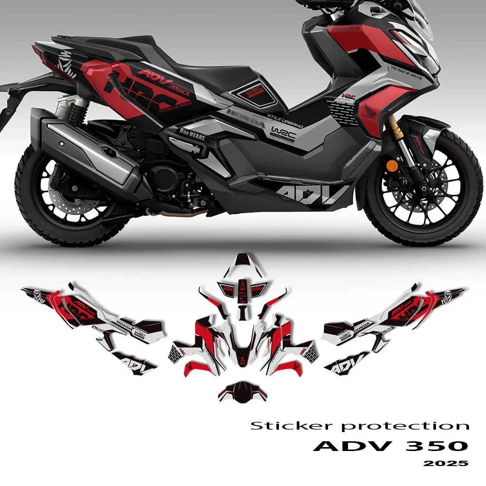 

350 ADV Accessories Motorcycle Fairing Full Graphic Decal Sticker Protector Kit For adv350 ADV 350 2025
