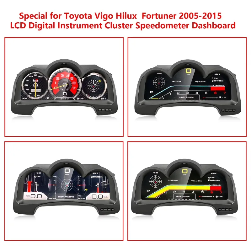 2005-2015 New High Quality Vigo Hilux Fortuner Digital LCD Instrument Cluster Speedometer Gauge Dashboard