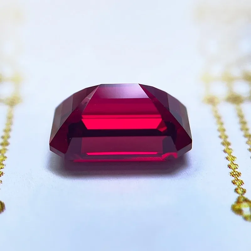 Lab Grown Ruby Emerald Cut Pigeon Blood Red High-quality DIY Charms Jewelry Making Main Materials Selectable AGL Certificate - Image 5