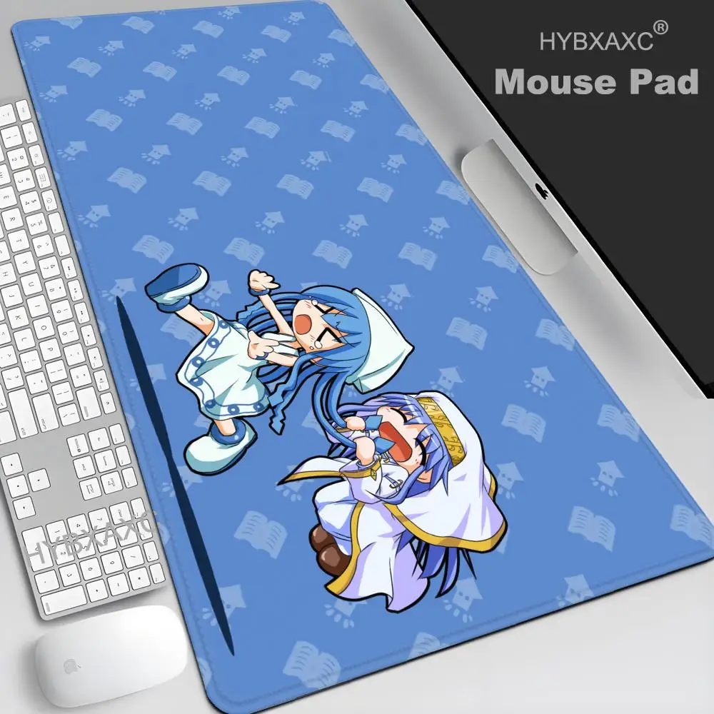 Squid Girl Mauspad Laptop Gamer Erweitertes Mauspad Großes Anime-Mauspad Gummi-Tastatur-Tischunterlage HYBXAXC Zubehör Computer