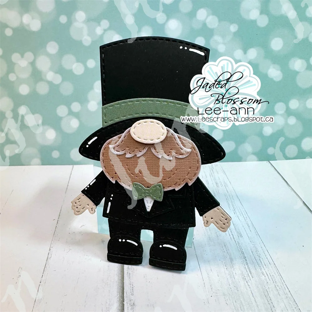 Sposa e sposo Gnomo Giorno del matrimonio Fustelle in metallo Francobolli Fai da te Scrapbooking Album fotografico Goffratura decorativa Carta di carta Mestiere Die