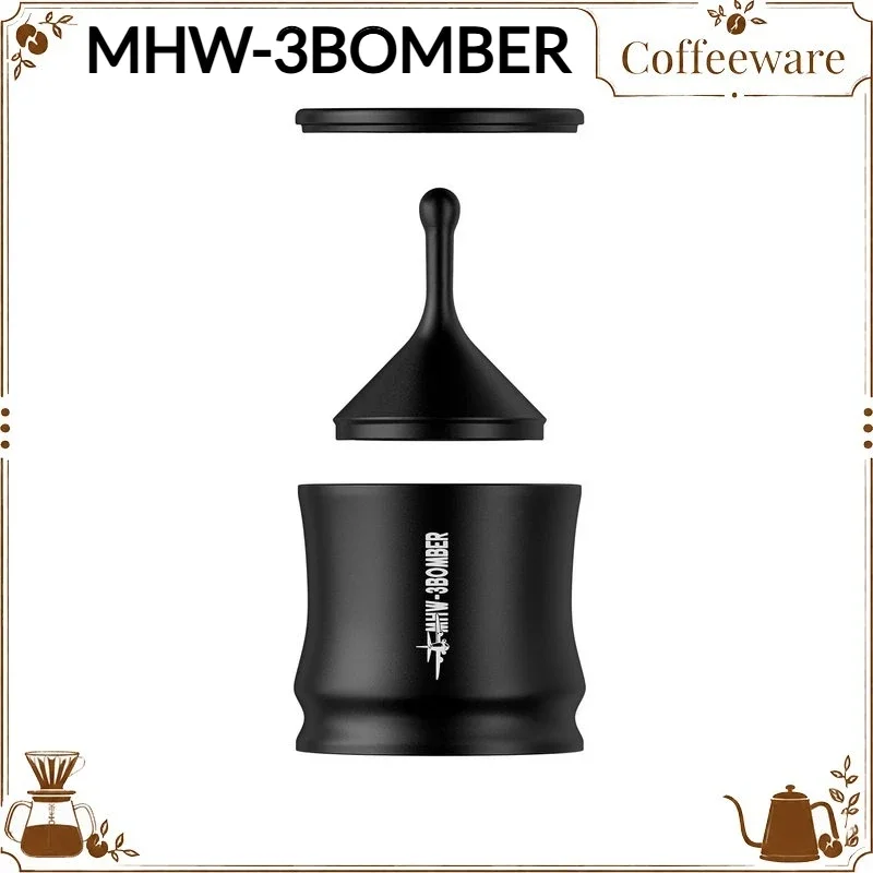 MHW-3B Coffee Dosing Cup Aluminum Alloy Matte Black For Coffee Grinder Espresso Pour Over Professional Home Bar Brewing