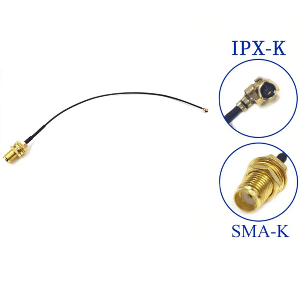 3dBi 2.4G WiFi Antenna RP-SMA Male Connector, 15cm U.FL IPX to RP-SMA Cable for ESP32 ESP8266
