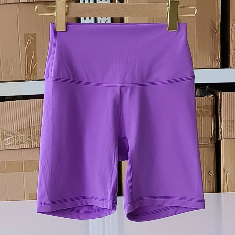 Pantaloncini sportivi da donna Pantaloncini da yoga a vita alta Slim Fit Butt Lift Gym Running Pantaloncini in nylon ad alta elasticità