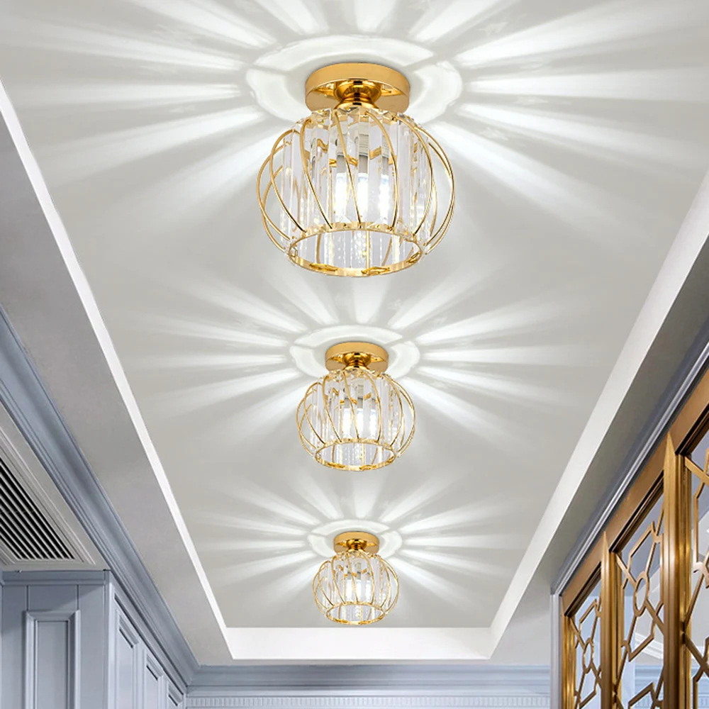 

Simple and modern aisle lamp corridor lamp crystal lamp ceiling lamp Nordic light luxury entrance hall lamp creative balcony lam