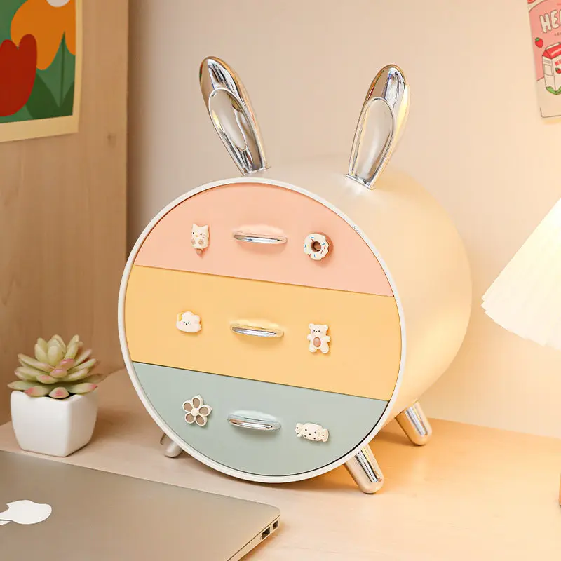 Cute High-Value Desktop Storage Box, Pen Organizer for Drawer Dorm, Multifunctional Holder Shelf Case for Home Office Daily Use.