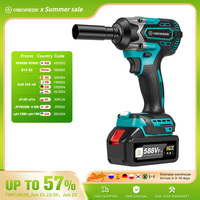 ONEGREEN 1000 N.M Torque Brushless Electric Impact Wrench 1/2 inch Cordless Wrench Car Repair Power Tool for 21V 18V Battery