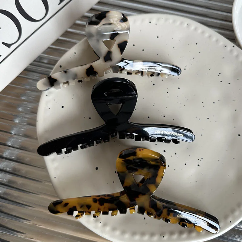 كوريا الموضة 13 سنتيمتر سرطانات الشعر الكبيرة للفتيات والنساء خلات مخلب شعر لإكسسوارات الشعر أوبدو #6