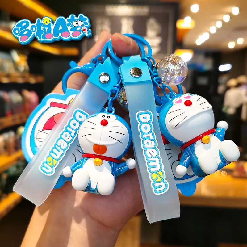 

Cartoon Doraemon Keychain Creative Plating Ornament Toy Creative Doraemon Key Ring Cute Robot Cat Cute Personalized Y2k Fashion
