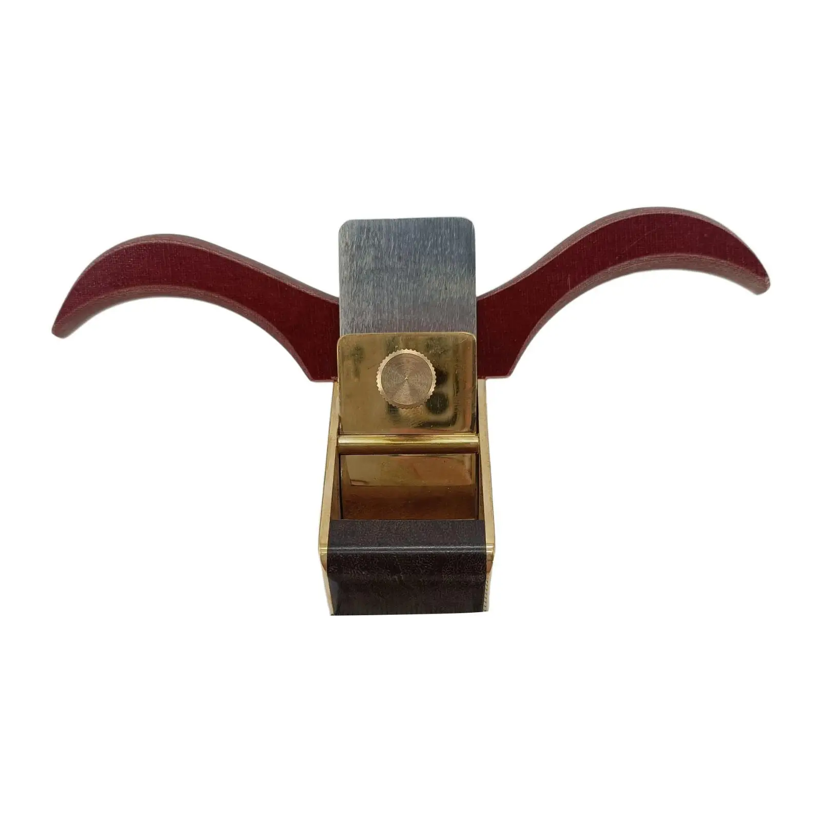 

Woodworking Plane Compact Manual Adjustable Cutting Depth Brass Push Planing Hand Tool Efficient Planer Cutter Flat Bottom Plane